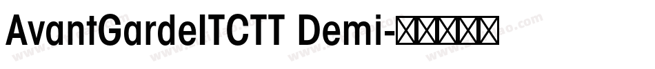 AvantGardeITCTT Demi字体转换